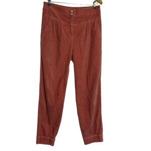 Anthropologie High Rise Women's Pants Vintage Red Suede - Size Small